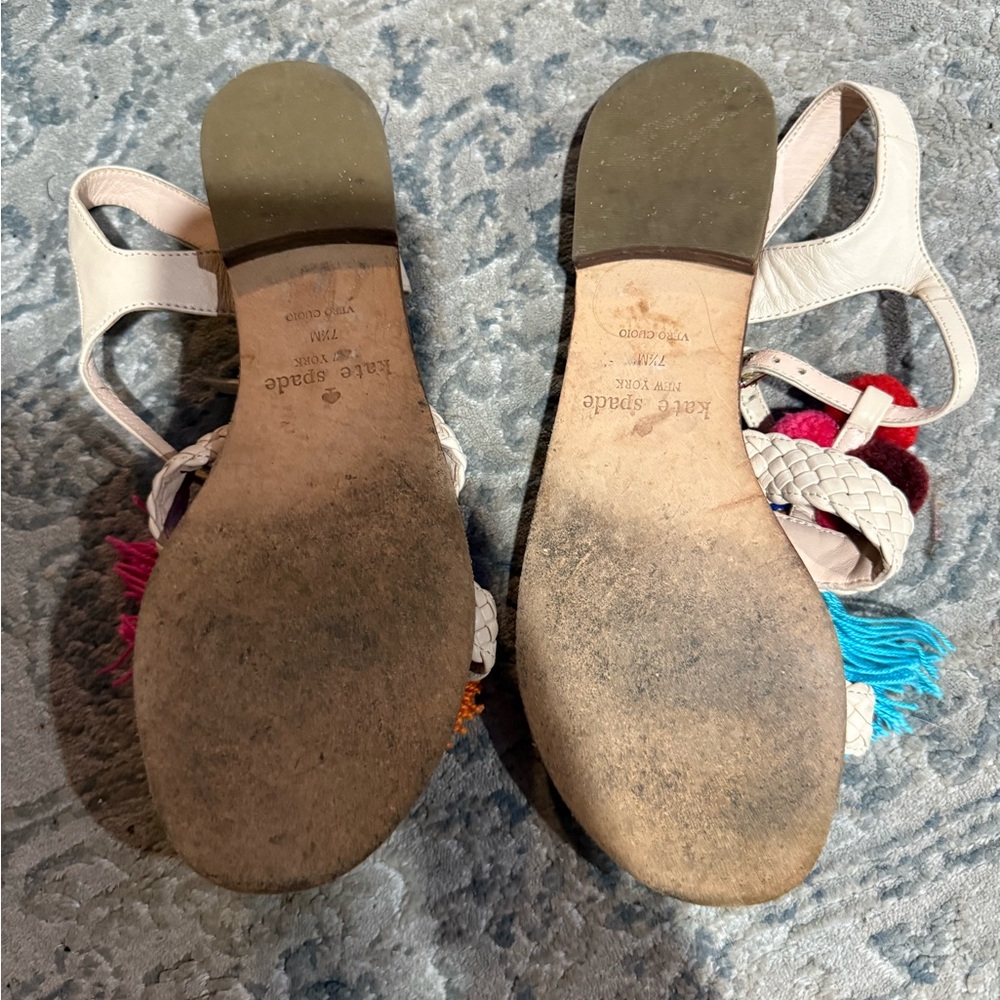 Kate Spade Sandals with Multicolor Tassels - Picture 2 of 4